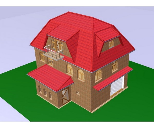 3D-модель будинку 3Ds